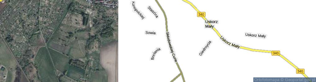 Zdjęcie satelitarne Żurawia ul.