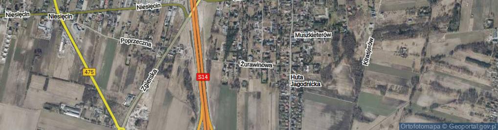 Zdjęcie satelitarne Żurawinowa ul.