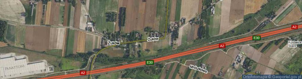 Zdjęcie satelitarne Żuków ul.