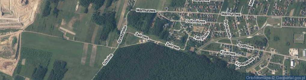 Zdjęcie satelitarne Żwirowa ul.
