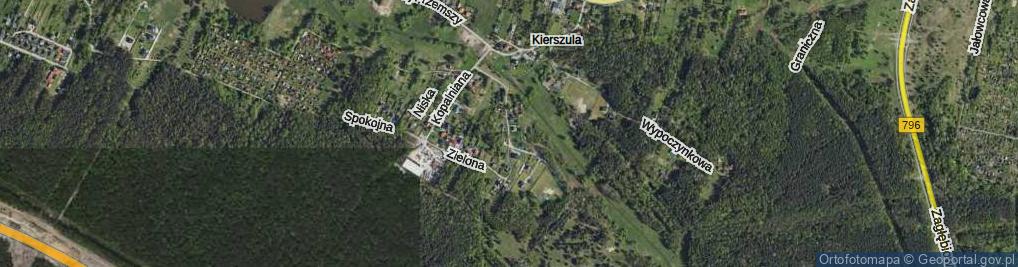 Zdjęcie satelitarne Zwycięstwa ul.