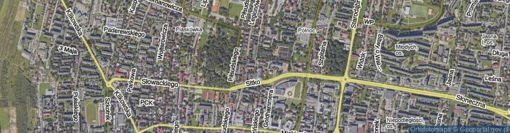 Zdjęcie satelitarne Żwirki Franciszka, kpt. pil. ul.