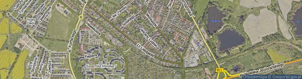 Zdjęcie satelitarne Żwirki i Wigury ul.