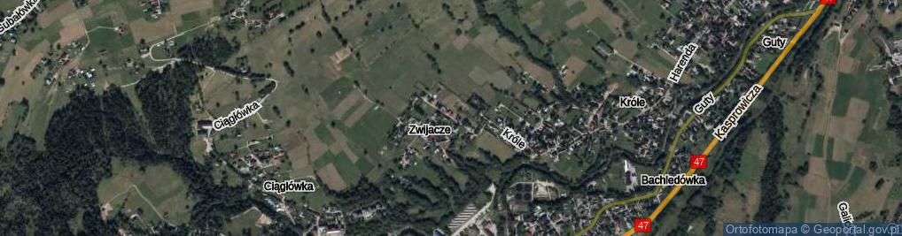 Zdjęcie satelitarne Zwijacze ul.