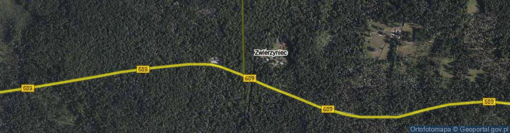 Zdjęcie satelitarne Zwierzyniec ul.