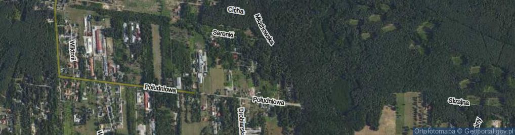 Zdjęcie satelitarne Żwirka i Muchomorka ul.