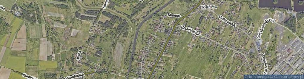 Zdjęcie satelitarne Zygmunta I Starego ul.