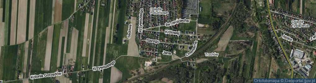 Zdjęcie satelitarne Zygmunta I Starego ul.