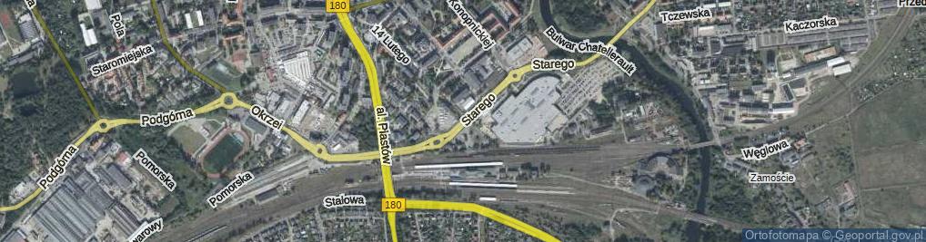 Zdjęcie satelitarne Zygmunta I Starego ul.
