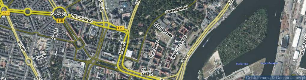 Zdjęcie satelitarne Zygmunta I Starego ul.