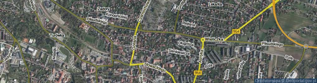 Zdjęcie satelitarne Żywca Tomasza, dr. ul.