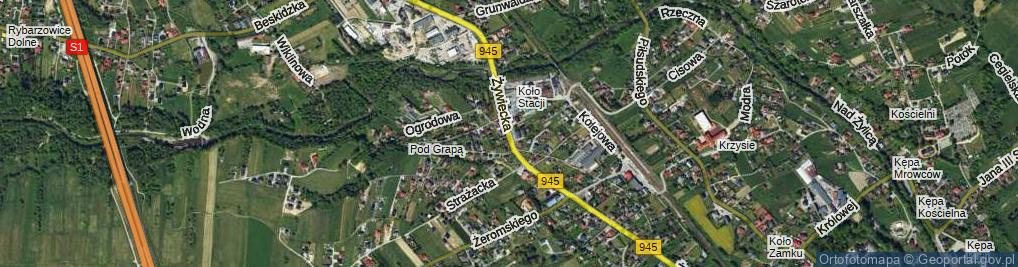 Zdjęcie satelitarne Żywiecka ul.