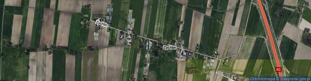 Zdjęcie satelitarne Żychlin ul.