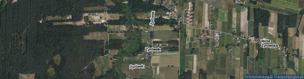Zdjęcie satelitarne Żyrówek ul.