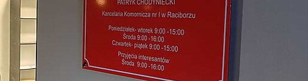Zdjęcie w galerii Komornik Racibórz - Patryk Chodyniecki Kancelaria Komornicza nr 1