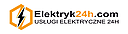 Logo - Elektryk24h.com - Elektryk Poznań Wojciech Leszczyński, Poznań 61-888 - Przedsiębiorstwo, Firma, godziny otwarcia, numer telefonu