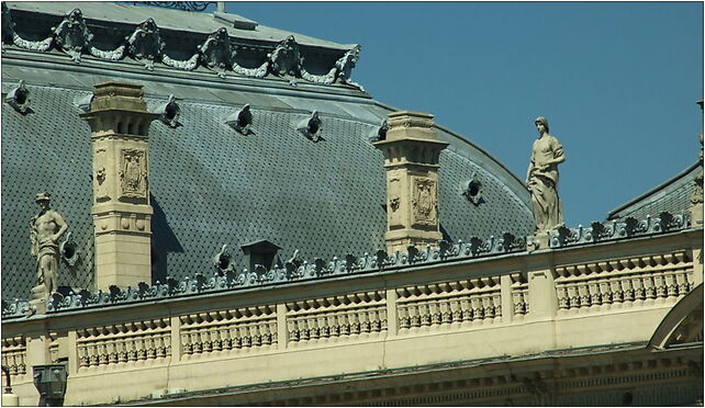 Łodź, Ogrodowa, palác, detail střechy, Zachodnia 34, Łódź 91-063 - Zdjęcia