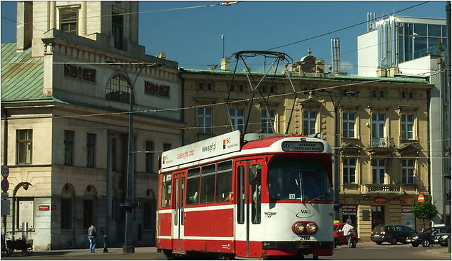 Łodź, Plac Wolnośći, tramvaj Duewag II, Wolności, pl. 14, Łódź 91-415 - Zdjęcia