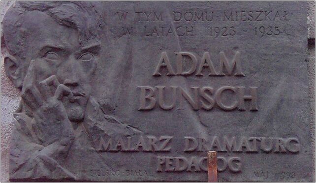 Adam Bunsch plaque Bielsko-Biała, Mickiewicza Adama 37 43-300 - Zdjęcia