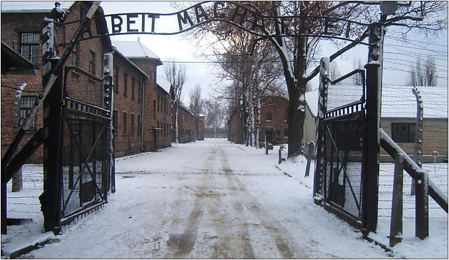 Auschwitz I entrance snow, Ofiar Faszyzmu, Brzezinka 32-600 - Zdjęcia