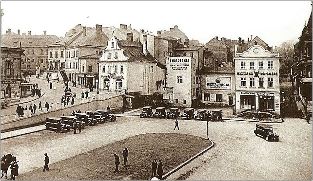 Bielsko-Biała, Plac Chrobrego zachodnia pierzeja 1930s 43-300 - Zdjęcia