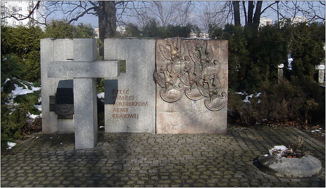 Bielsko-Biała, cmentarz wojskowy - pomnik ku czci Armii Czerwonej 43-303 - Zdjęcia