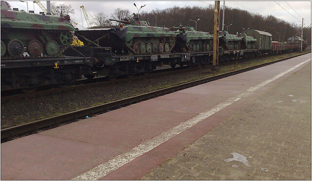 BWP-1s transported by train 1, Pułaskiego Kazimierza, Goleniów 72-100 - Zdjęcia