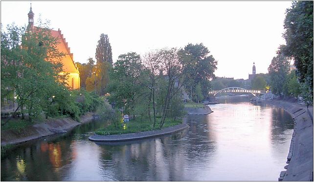 Bydgoszcz panorama z mostu Staromiejskiego zachód zmierzch sł 85-068 - Zdjęcia