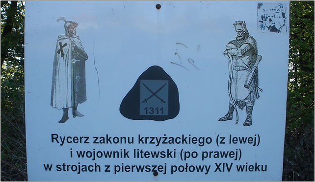 Commemorative plaque of battle in 1311, Góry, Czerniki 11-400 - Zdjęcia