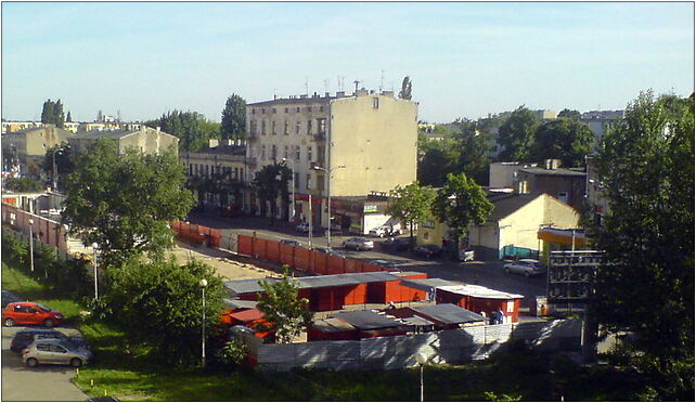 Czerwony rynek maj08 podczas remontu, Wysockiego Piotra 5, Łódź 93-148 - Zdjęcia