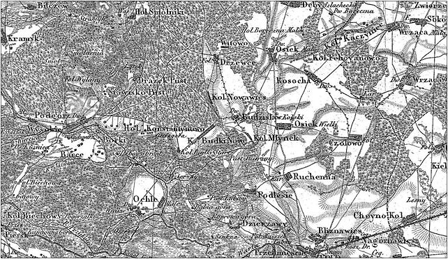 Drzewce (gmina Osiek Maly)-1835 map, Drzewce, Drzewce 62-613 - Zdjęcia