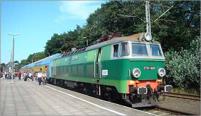 ET22-1022 na stacji w Świnoujściu, Dworcowa 6a, Świnoujście 72-602 - Zdjęcia