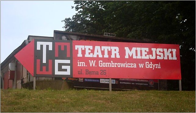 Former sign-post to Gombrowicz's Municipal Theatre, Gdynia 81-381 - Zdjęcia