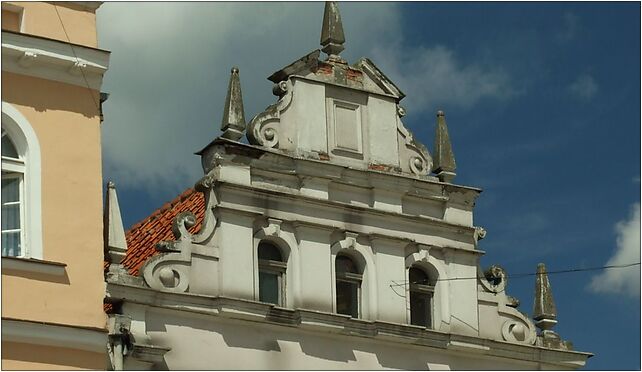 Gniew, Plac Grunwaldzki domovní štít, Plac Grunwaldzki 13, Gniew 83-140 - Zdjęcia