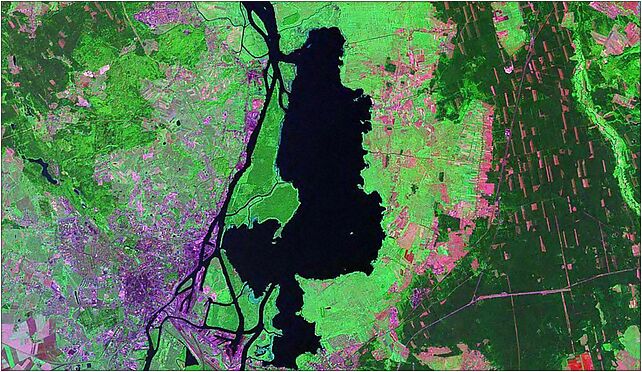 Jezioro Dabie NASA sat view, Rozdroży, Czarna Łąka 72-123 - Zdjęcia