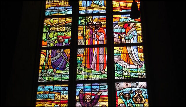 Kościół Matki Bożej Częstochowskiej w Lubinie - witraż, Lubin 59-300 - Zdjęcia
