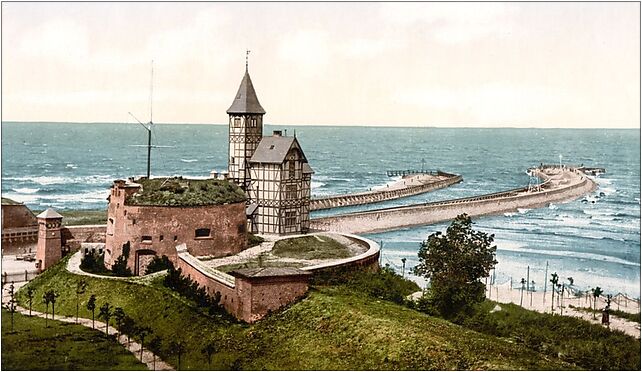 Kolobrzeg latarnia 1890-1905r, Bulwar Szymańskiego, Kołobrzeg 78-100 - Zdjęcia