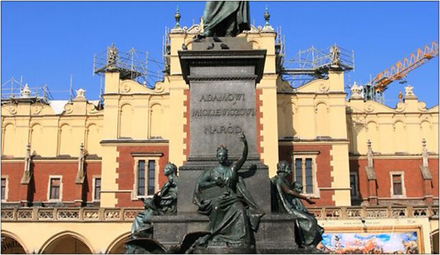 Kraków - Pomnik Mickiewicza 01, Rynek Główny 3, Kraków 31-041 - Zdjęcia