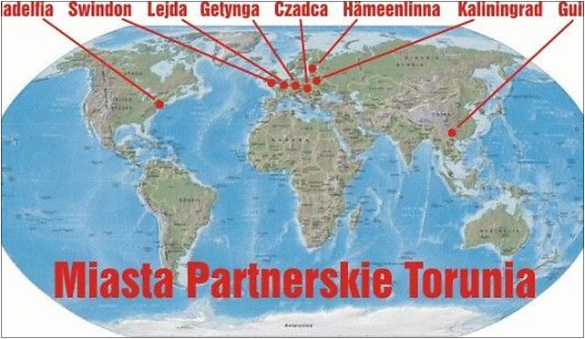 Miasta partnerskie Torunia, Pod Dębową Górą, Toruń 87-100 - Zdjęcia
