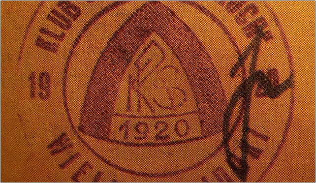 Pieczęć z przedwojennym herbem klubu, Kochłowicka 4, Chorzów 41-506 - Zdjęcia