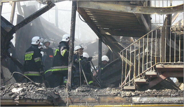 Pożar w Kamieniu Pomorskim 13.04.2009 4, Topolowa 40 72-400 - Zdjęcia