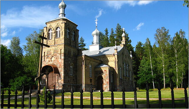 Podlaskie - Grodek - Krolowy Most - Cerkiew of st. Anne - side (v-SW) 16-040 - Zdjęcia