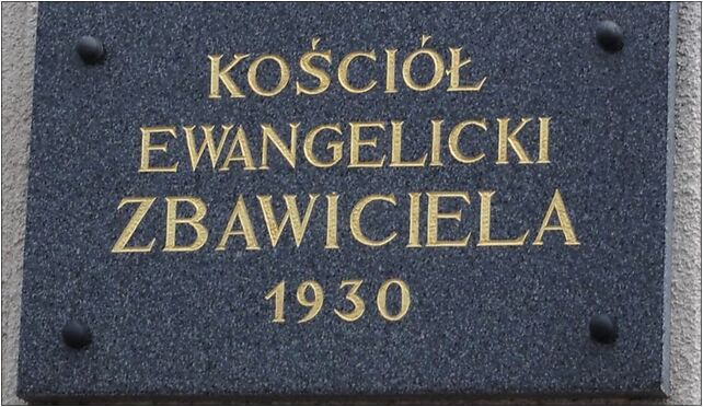 POL Mazańcowice Kościół EA Zbawiciela tabliczka, Jasienica 43-385 - Zdjęcia