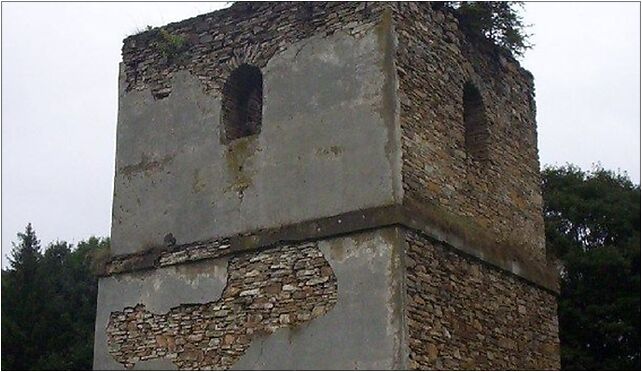 Polany Surowiczne belfry ruins01, Polany Surowiczne - Zdjęcia