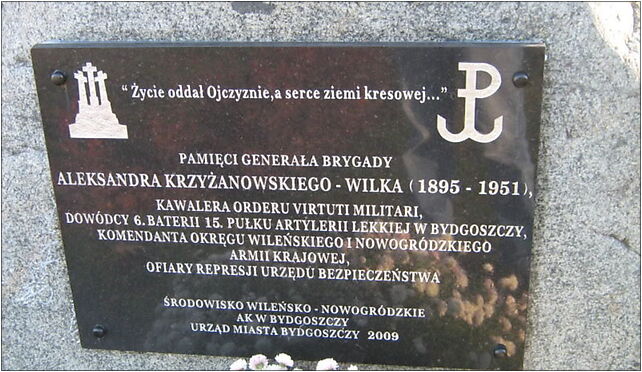 Tablica Aleksander Krzyżanowski Wilk Bydgoszcz Wyżyny, Bydgoszcz 85-861 - Zdjęcia