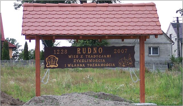 Tablica powitalna w Rudnie, Gliwicka, Rudno 44-160 - Zdjęcia