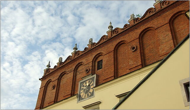 Tarnów, centrum města, Rynek, detail radnice, Rynek 9, Tarnów 33-100 - Zdjęcia