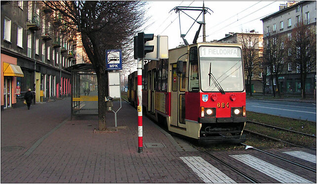 Tramwaj Konstal 105Na na alei Pokoju w Częstochowie, Dębowa 42-202 - Zdjęcia