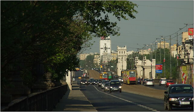 Varšava, Śródmieście, Poniatowský most, provoz směr Praga od 00-024 do 00-697 - Zdjęcia