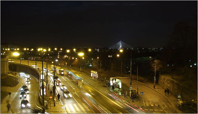 Varšava, Śródmieście, nájezd na most Śląsko-Dąbrowski 00-308 - Zdjęcia